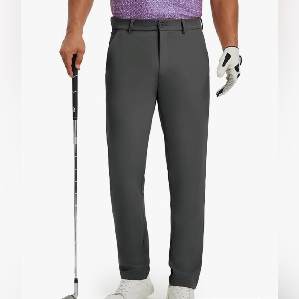 MAELREG Lightweight Moisture Wicking Golf Pants Dark Gray 36/32 NWT